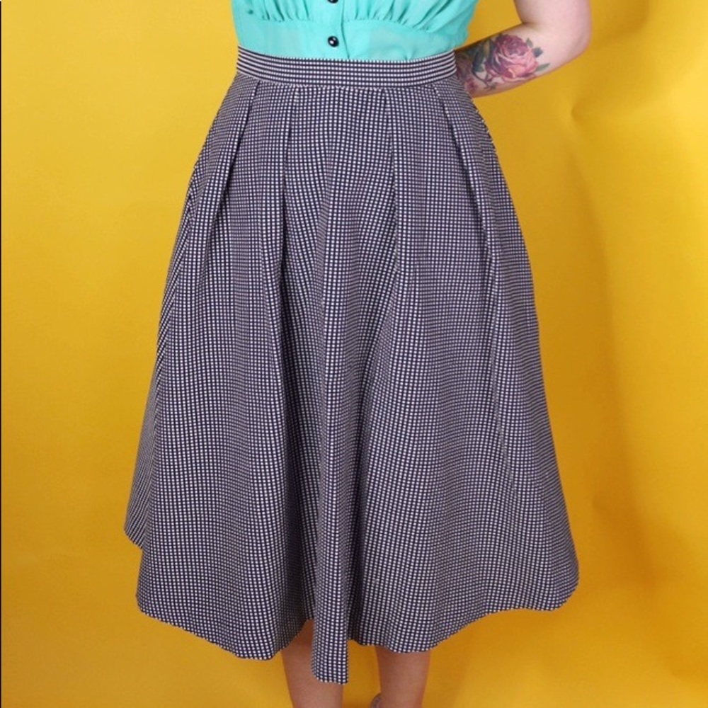 Black and White Full Skirt